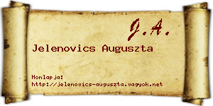 Jelenovics Auguszta névjegykártya